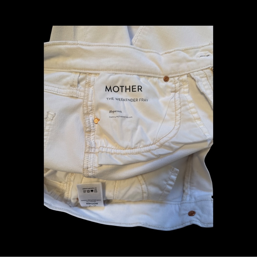MOTHER Off-White Denim Courduroy Jeans - Picture 9 of 13
